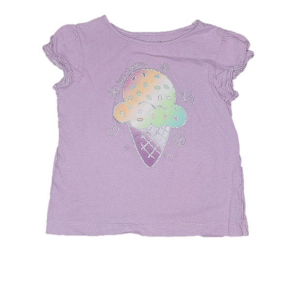 Jumping BEANS Purple Short Sleeve Tee with Ice Cream Cone - Picture 1 of 2